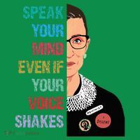 Speak Your Mind Even If Your Voice Shakes Feminist Baby Bodysuit thumb 2