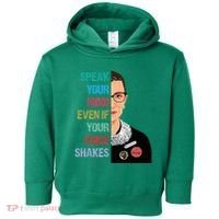 Speak Your Mind Even If Your Voice Shakes Feminist Toddler Hoodie thumb 0