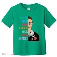 Speak Your Mind Even If Your Voice Shakes Feminist Toddler T-Shirt thumb 0