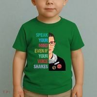 Speak Your Mind Even If Your Voice Shakes Feminist Toddler T-Shirt thumb 2