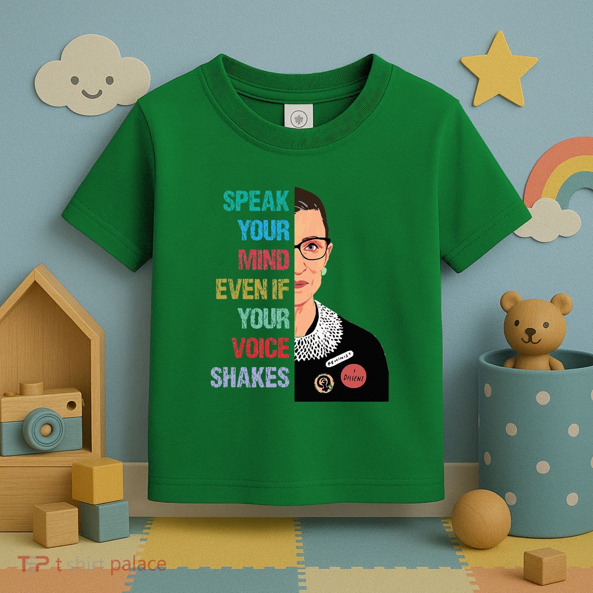 Speak Your Mind Even If Your Voice Shakes Feminist Toddler T-Shirt