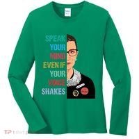Speak Your Mind Even If Your Voice Shakes Feminist Women's Long Sleeve Shirt thumb 0