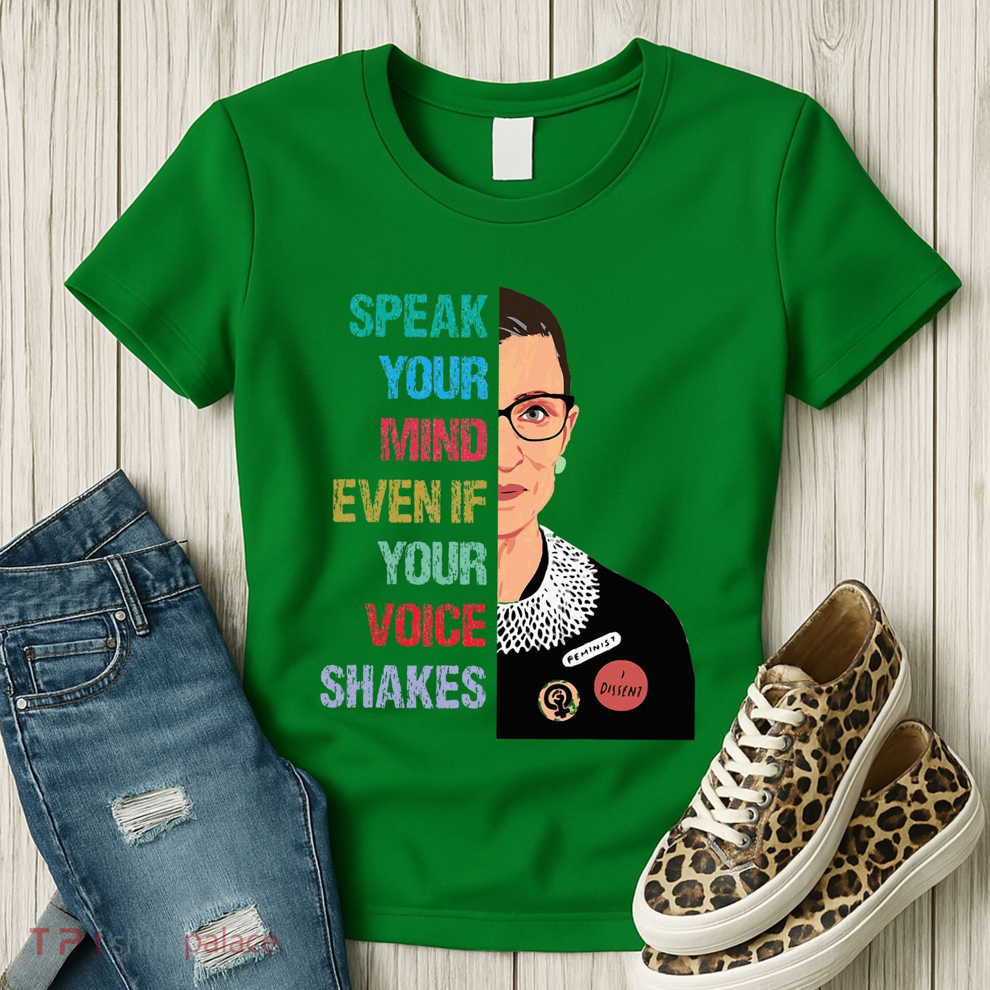 Speak Your Mind Even If Your Voice Shakes Feminist Women's T-Shirt