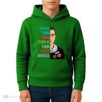 Speak Your Mind Even If Your Voice Shakes Feminist Kids Hoodie thumb 4