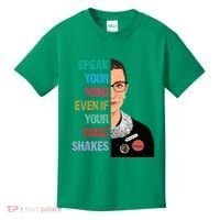 Speak Your Mind Even If Your Voice Shakes Feminist Kids T-Shirt thumb 0