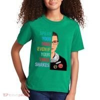 Speak Your Mind Even If Your Voice Shakes Feminist Kids T-Shirt thumb 2