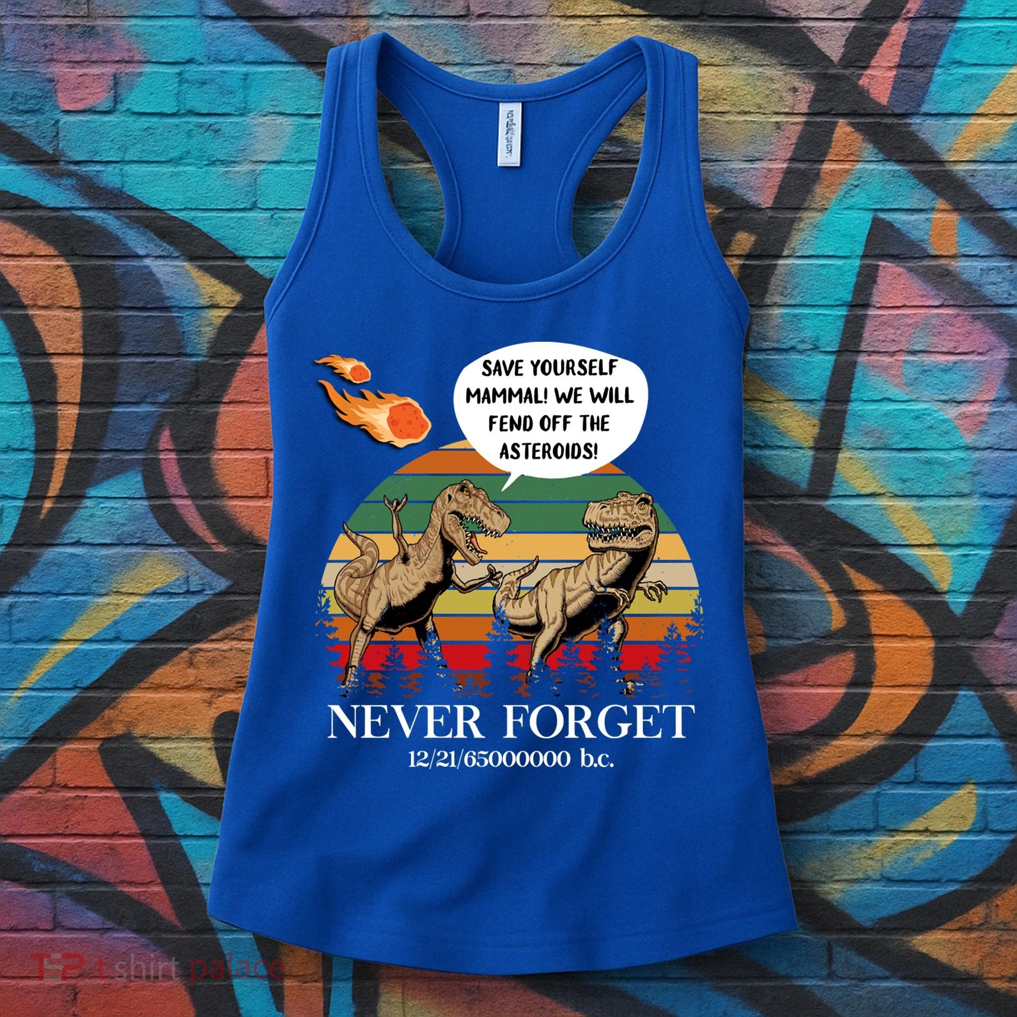 Save Yourself Mammal We Will Fend Off The Asteroids Gift Women's Tank Top