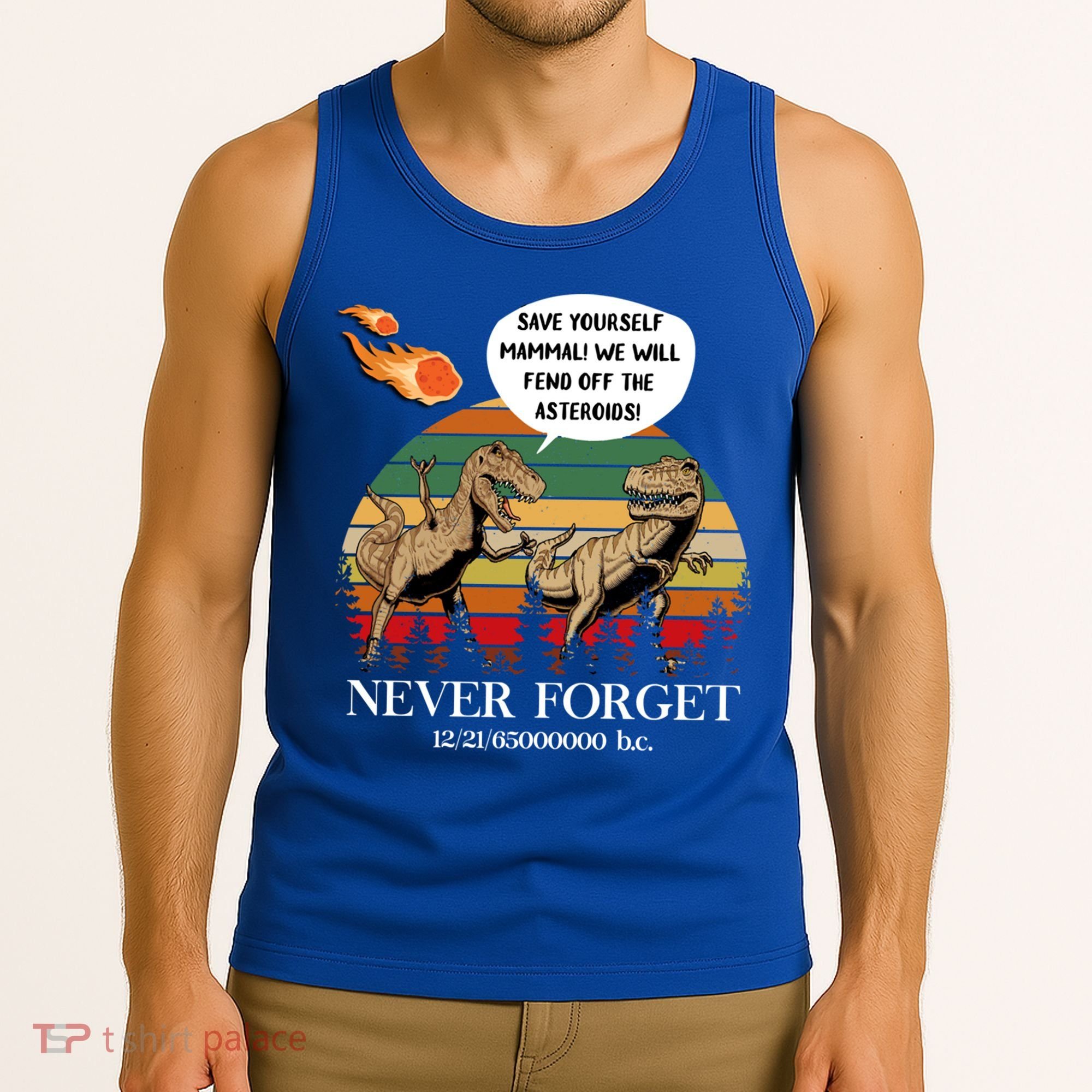 Save Yourself Mammal We Will Fend Off The Asteroids Gift Tank Top