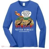 Save Yourself Mammal We Will Fend Off The Asteroids Gift Women's Long Sleeve Shirt thumb 0