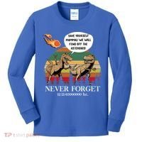 Save Yourself Mammal We Will Fend Off The Asteroids Gift Kids Long Sleeve Shirt thumb 0