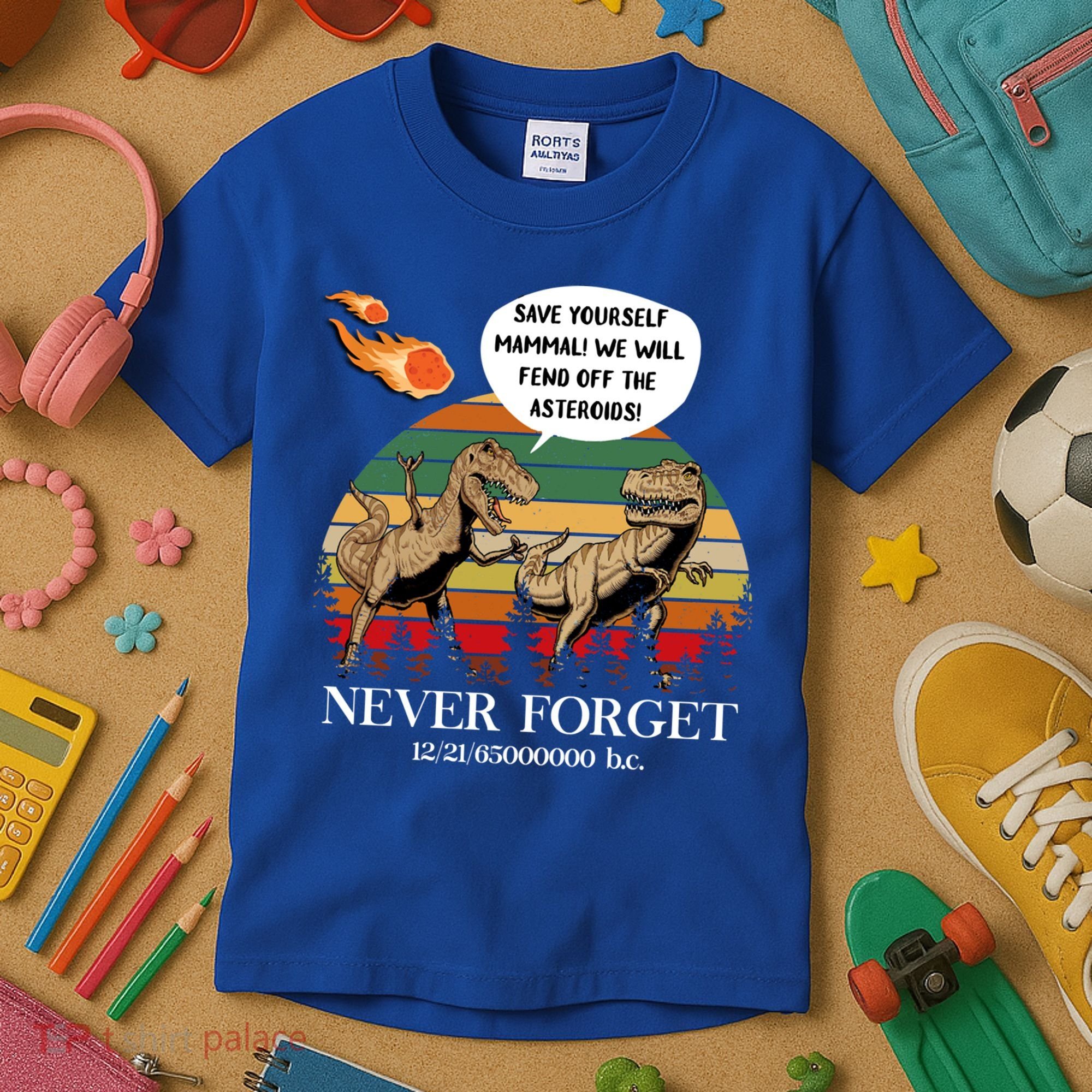 Save Yourself Mammal We Will Fend Off The Asteroids Gift Kids T-Shirt