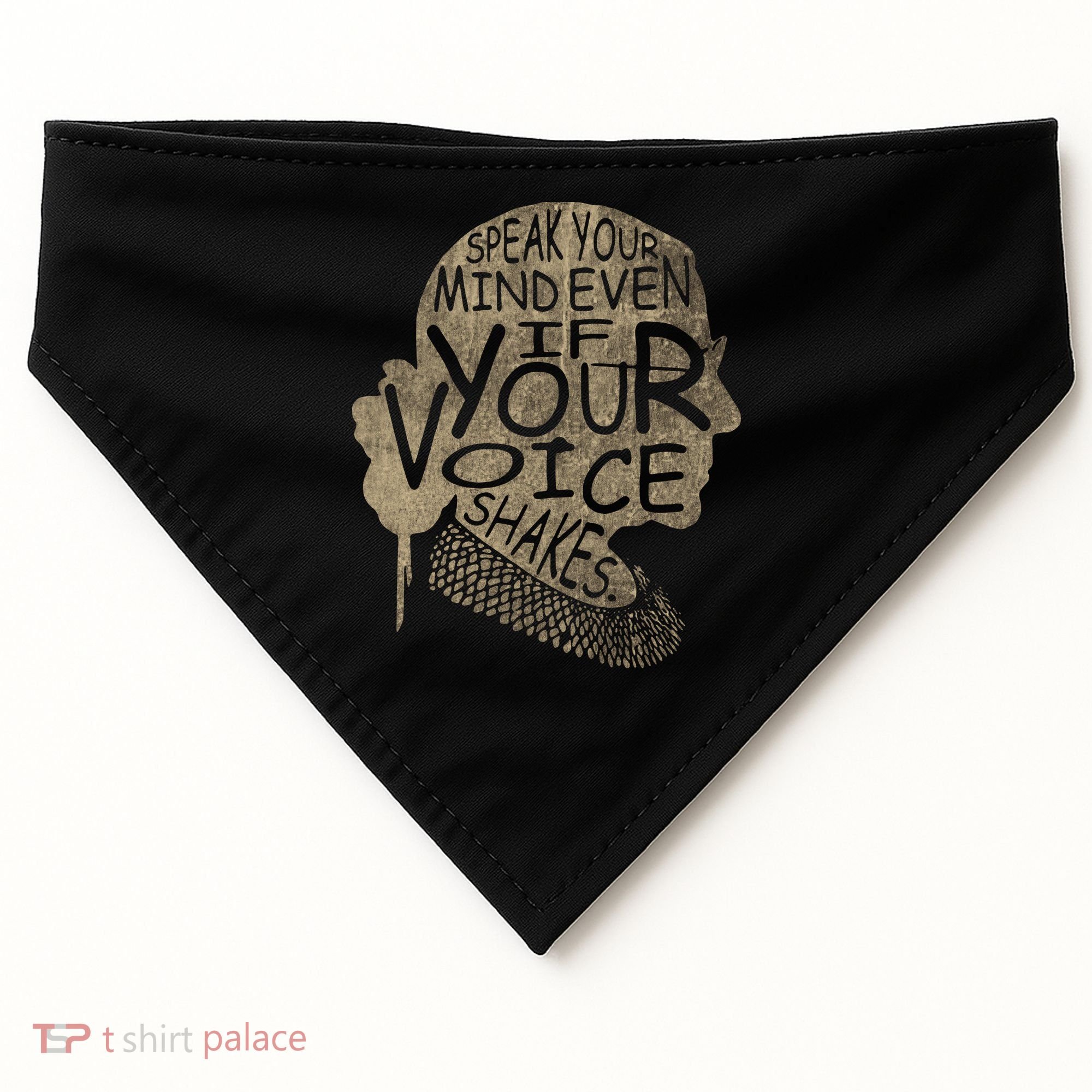 Speak Your Mind Even If Your Voice Shake USA-Made Doggie Bandana