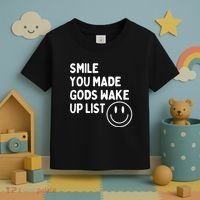 Smile You Made GodS Wake Up List | Positively Saying Toddler T-Shirt thumb 3