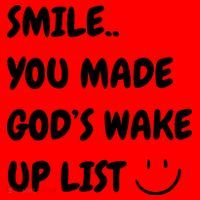 Smile You Made GodS Wake Up List Christian Jesus Apparel Santa Hat thumb 1