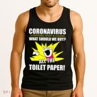 Symptoms Cough Fever Buy All The Toilet Paper Coronapocalypse Tank Top thumb 3