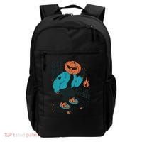 See You On The Flip Side Pumpkin Skateboard Halloween Backpack thumb 0