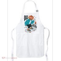 See You On The Flip Side Pumpkin Skateboard Halloween Apron thumb 0