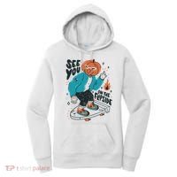 See You On The Flip Side Pumpkin Skateboard Halloween Women's Hoodie thumb 0