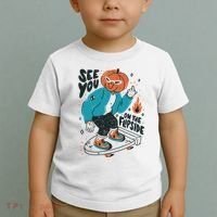 See You On The Flip Side Pumpkin Skateboard Halloween Toddler T-Shirt thumb 2