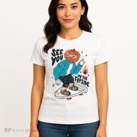 See You On The Flip Side Pumpkin Skateboard Halloween Women's T-Shirt thumb 4