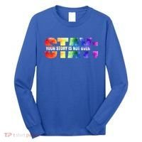 Stay Your Own Story Is Not Over Suicide Awareness Meaningful Gift Long Sleeve Shirt thumb 0