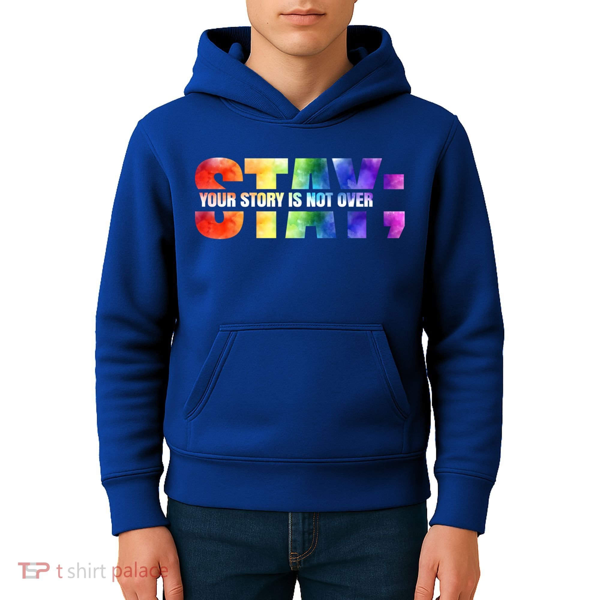 Stay Your Own Story Is Not Over Suicide Awareness Meaningful Gift Kids Hoodie