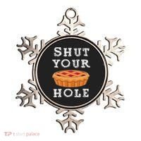 Shut Your Pie Hole Hilarious Sarcastic Thanksgiving Funny Ornament thumb 0