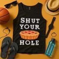 Shut Your Pie Hole Hilarious Sarcastic Thanksgiving Funny Tank Top thumb 4
