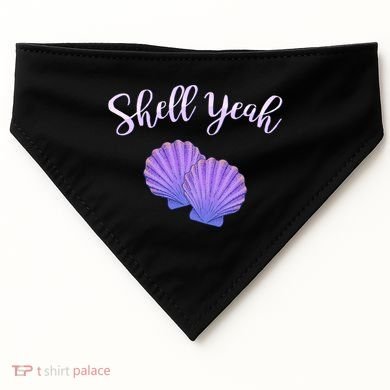 Shell Yeah Summer Vacation Beach Cute Gift USA-Made Doggie Bandana