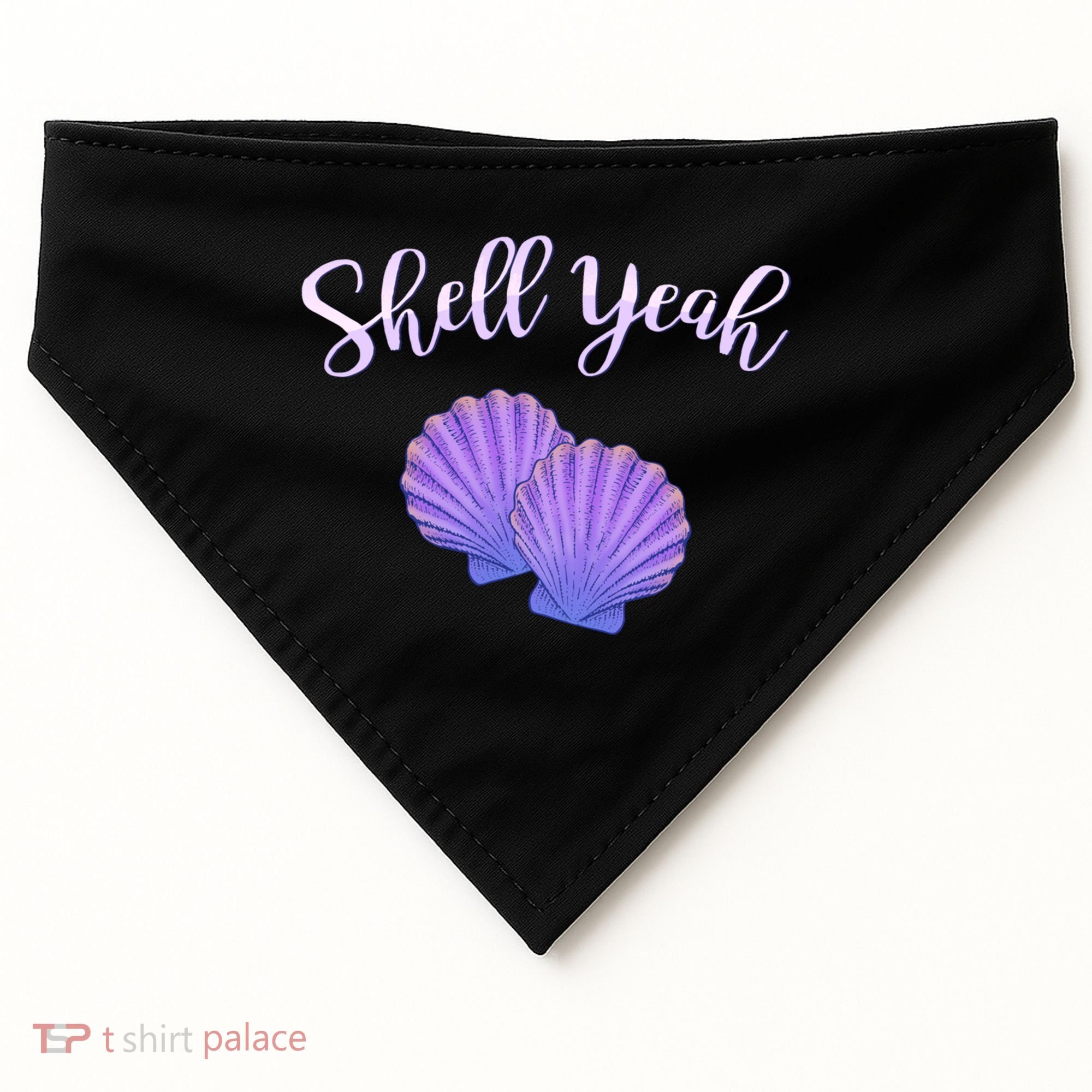 Shell Yeah Summer Vacation Beach Cute Gift USA-Made Doggie Bandana