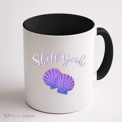 Shell Yeah Summer Vacation Beach Cute Gift Coffee Mug back