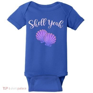 Shell Yeah Summer Vacation Beach Cute Gift Baby Bodysuit