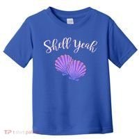 Shell Yeah Summer Vacation Beach Cute Gift Toddler T-Shirt thumb 0
