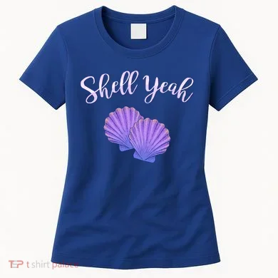 Shell Yeah Summer Vacation Beach Cute Gift Women's T-Shirt