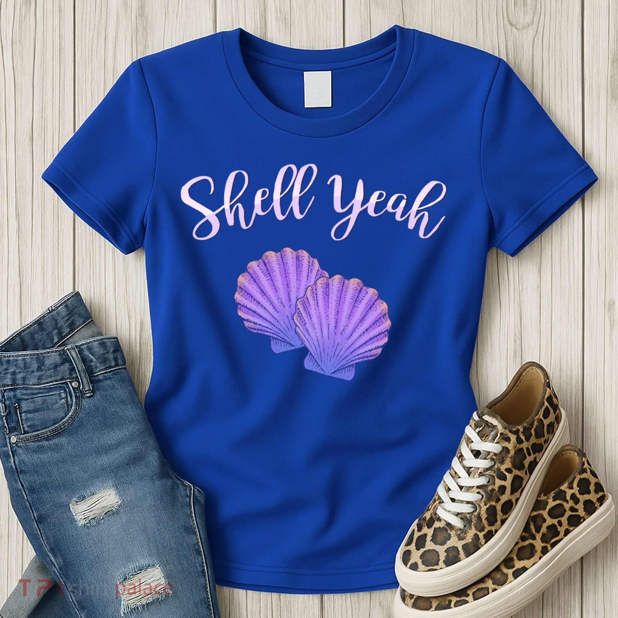 Shell Yeah Summer Vacation Beach Cute Gift Women's T-Shirt