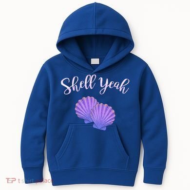 Shell Yeah Summer Vacation Beach Cute Gift Kids Hoodie