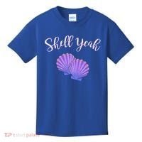 Shell Yeah Summer Vacation Beach Cute Gift Kids T-Shirt thumb 0