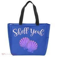 Shell Yeah Summer Vacation Beach Cute Gift Tote Bag thumb 0