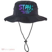 STAY; Your Story Is Not Over Suicide Prevention Awareness Bucket Hat thumb 0