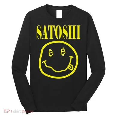 Satoshi Yellow Smiley Face Long Sleeve Shirt
