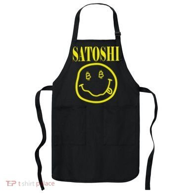 Satoshi Yellow Smiley Face Apron