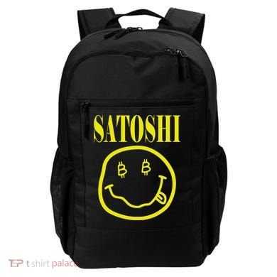 Satoshi Yellow Smiley Face Backpack