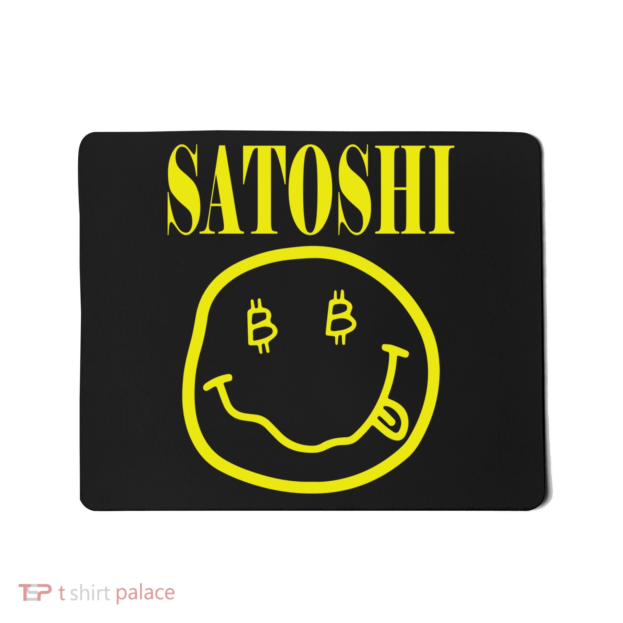 Satoshi Yellow Smiley Face Mousepad
