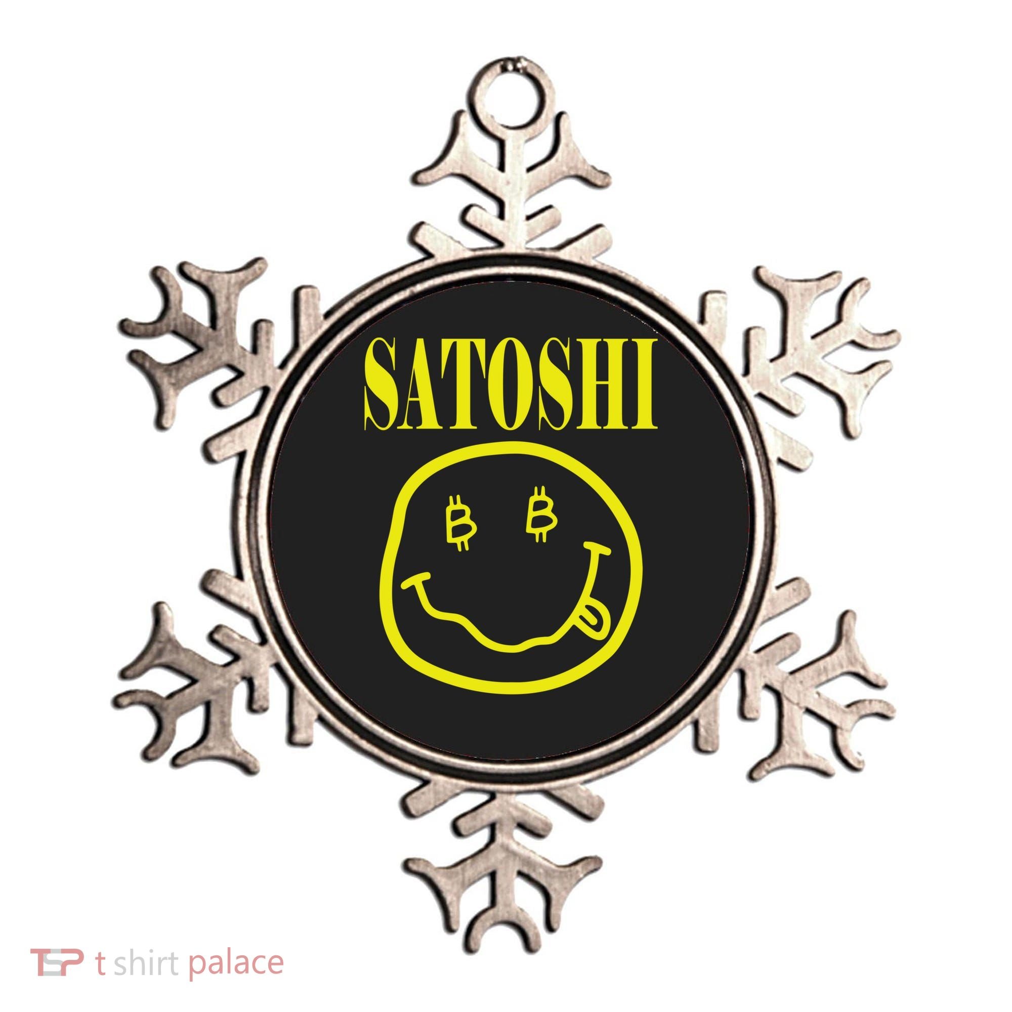 Satoshi Yellow Smiley Face Ornament