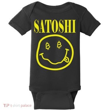 Satoshi Yellow Smiley Face Baby Bodysuit