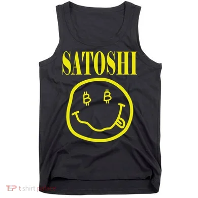Satoshi Yellow Smiley Face Tank Top