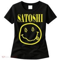 Satoshi Yellow Smiley Face Women's T-Shirt thumb 0