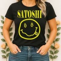 Satoshi Yellow Smiley Face Women's T-Shirt thumb 2