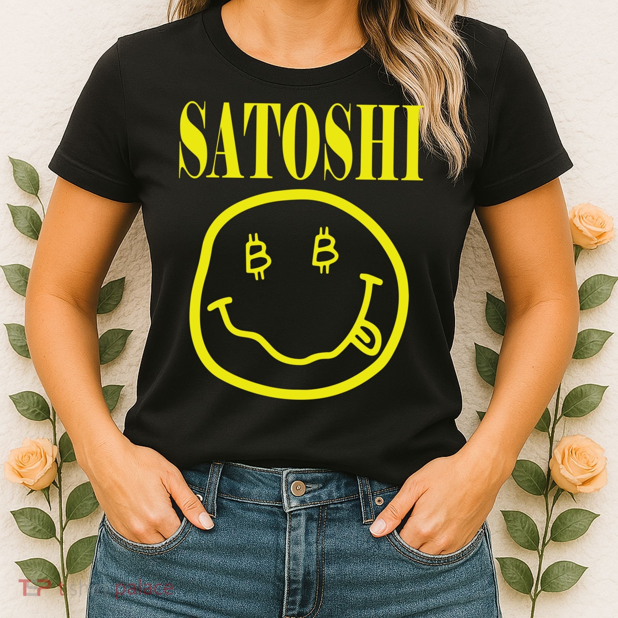 Satoshi Yellow Smiley Face Women's T-Shirt
