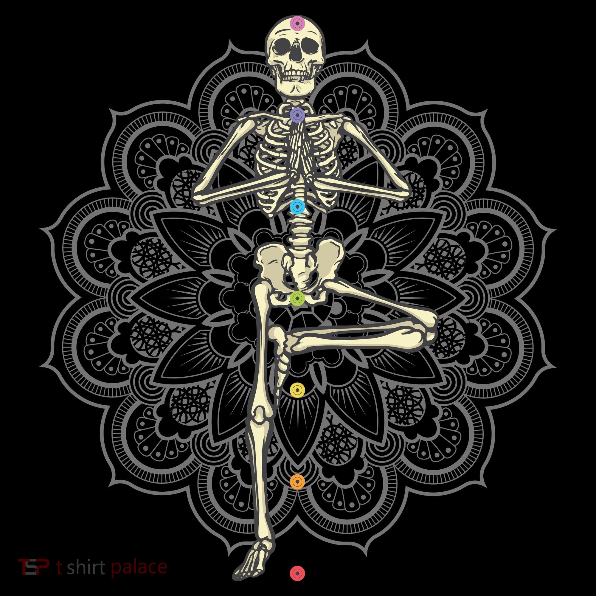 Skeleton Yoga Doggie Tank